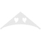 Ekena Millwork Pitch Winston Architectural Grade PVC Gable Pediment, 60"W x 25"H x 1"P (10/12) GPP060X025X100WIN - alternate 2